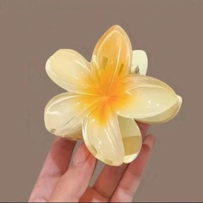 Lily Flower Acrylic Hair Clip